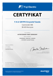 FujiElectric certyfikat