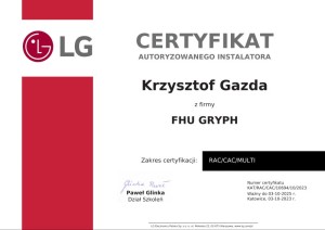 LG certyfikat
